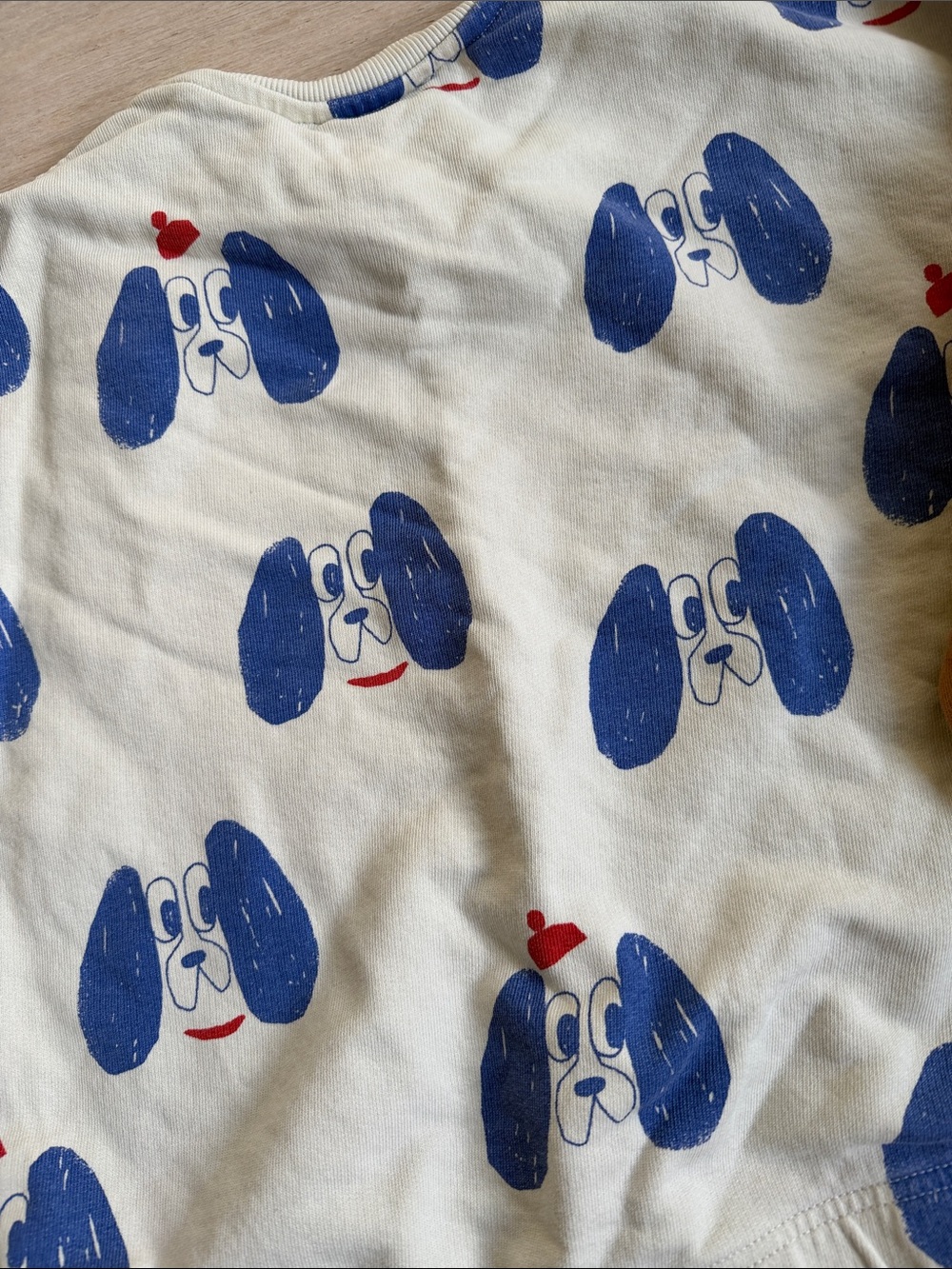 Kids Two-Piece Dog Print Pajama Sets - Blue & Brown - Picture 9 of 9